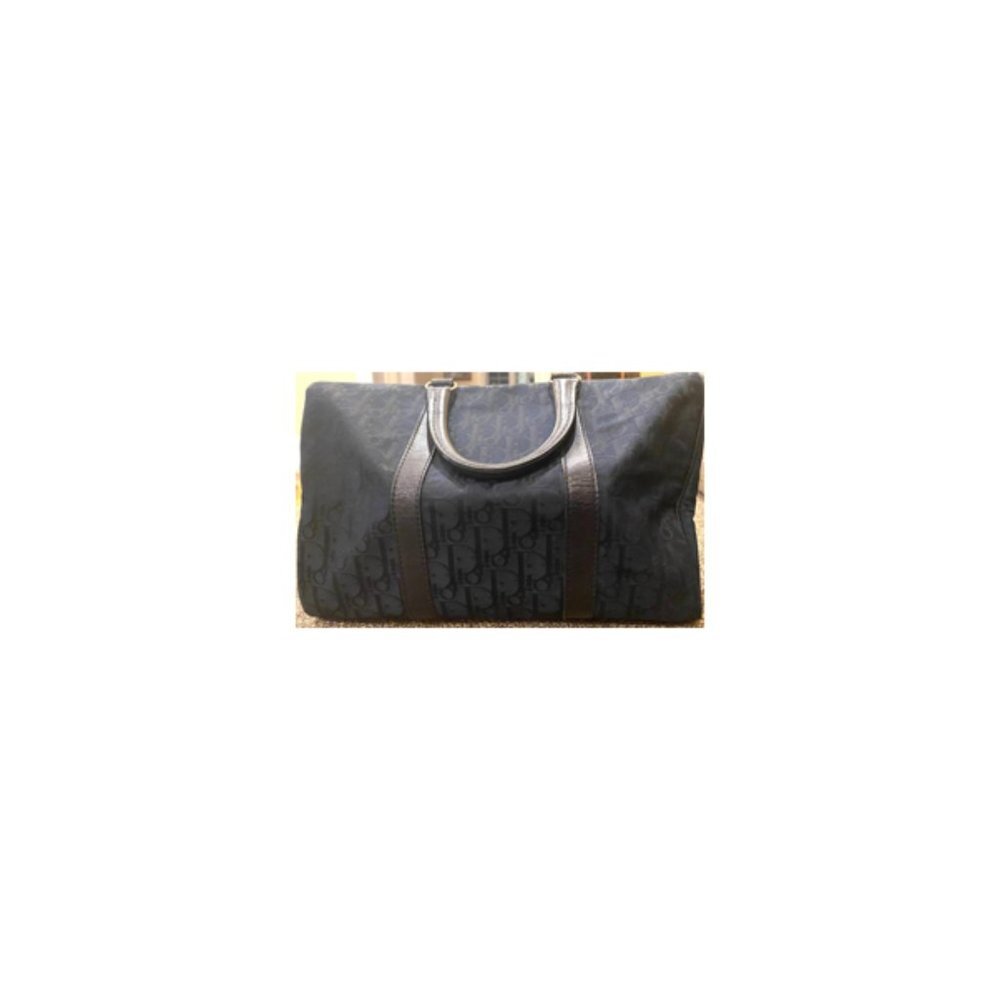 Dior Blue Oblique Monogram Boston Navy Duffle